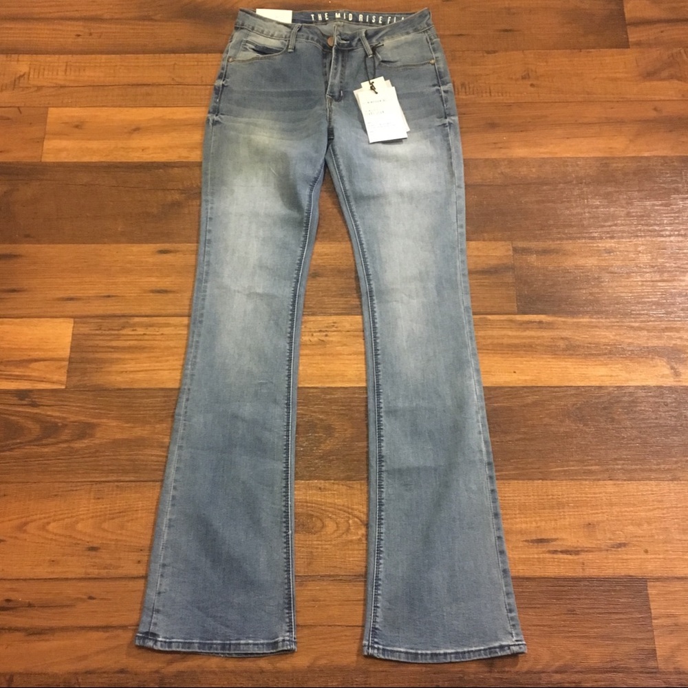 BOHO Mid rise flare denim